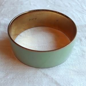 J. Crew Bangle Bracelet Green Enamel